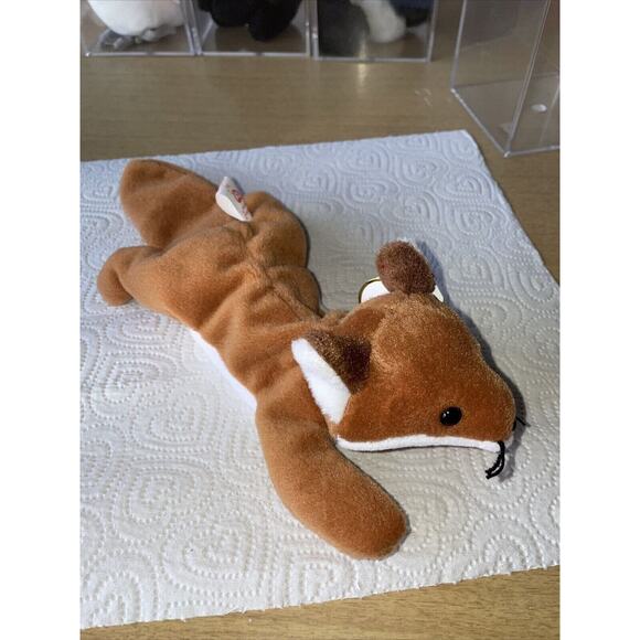 Ty Beanie Sly the Fox No Red Stamp in Tush Tag 1996 PVC Pellets‎ - Picture 3 of 8